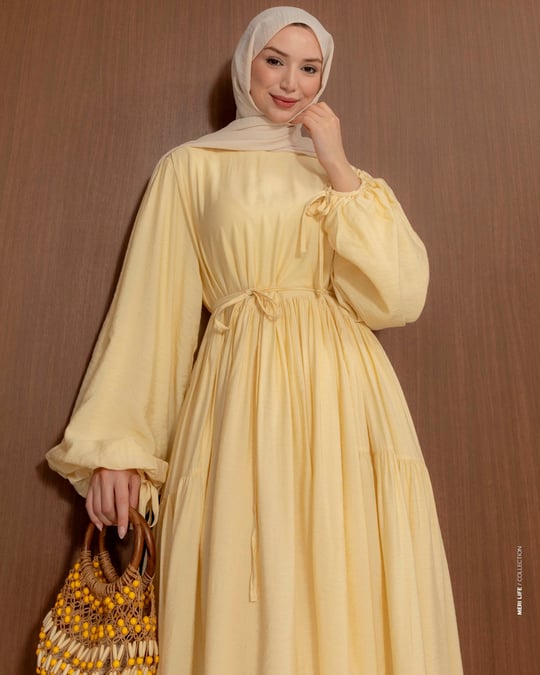 Oversize Doblin Sarı Elbise