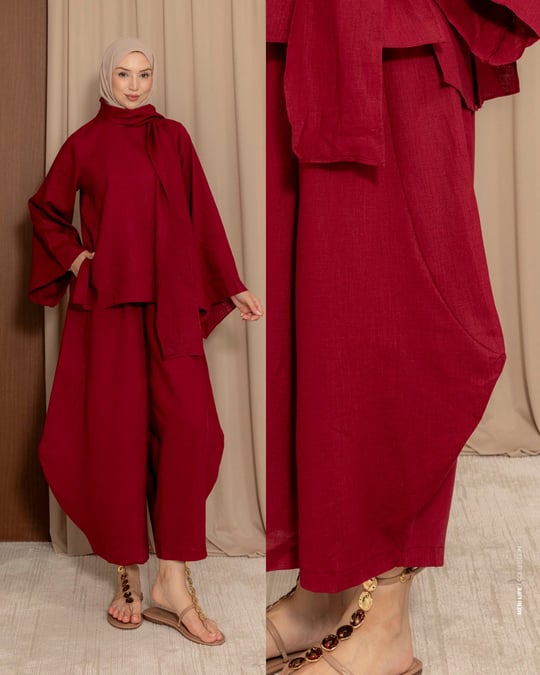Şal Yaka Bordo Takım