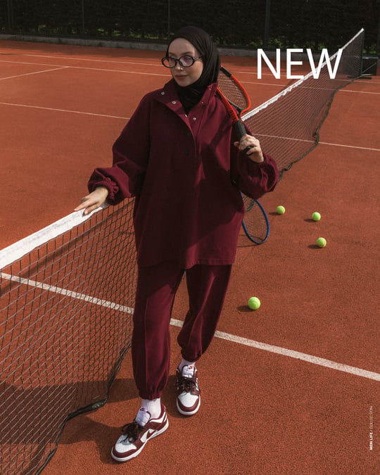 Sweat Pantolon Bordo Takım
