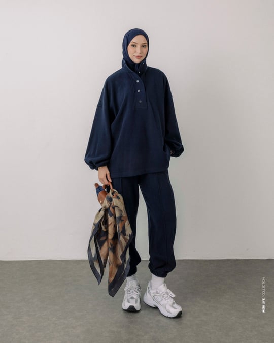 Sweat Pantolon Lacivert Takım