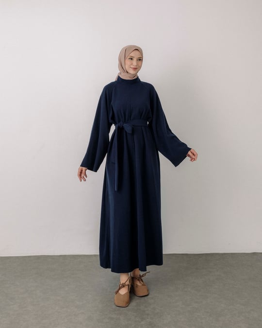 Talin Oversize Lacivert Elbise