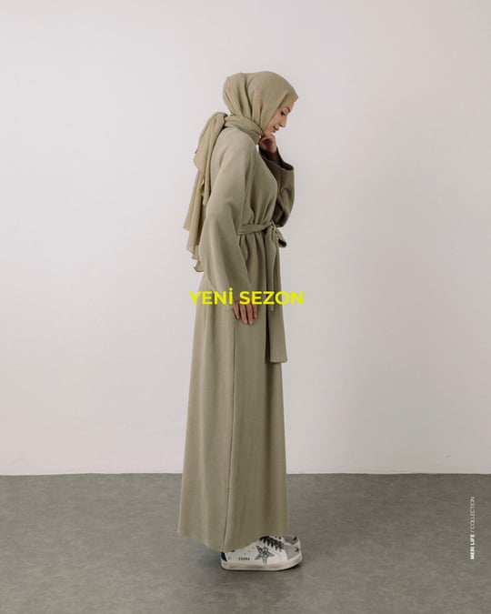 Talin Oversize Mint Yeşili Elbise