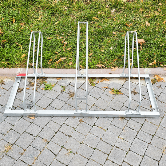 Bisiklet Park Yeri Üçlü Galvaniz EKO, Park Demiri 105 x 40 cm