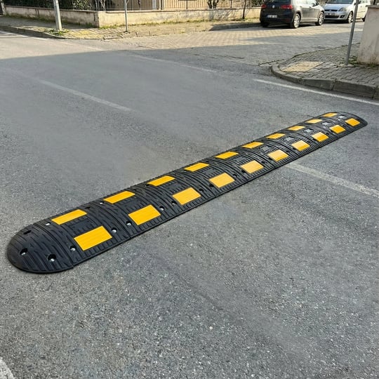 Kauçuk Hız Kesici Set Kapaklı, Yol Kasisi 2,5 metre - EKO