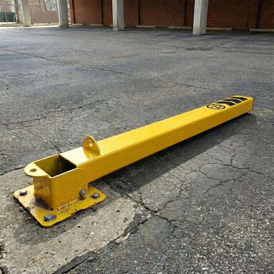 Kilitli Otopark Direği 60 cm, Yatar Tip Park Bariyeri (Asma Kilit Dahil)