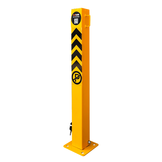 Kilitli Otopark Direği 60 cm, Yatar Tip Park Bariyeri