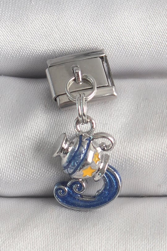 316L Çelik Gümüş Renk Sallantı Kova Burç Model Nomination Charm
