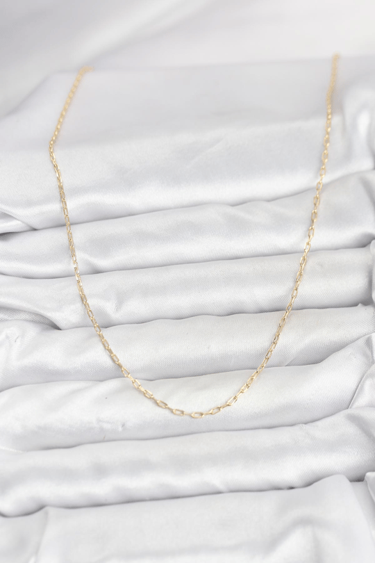 CM 14K Gold Renk Ataç Zincir Model 60 cm Kadın Kolye