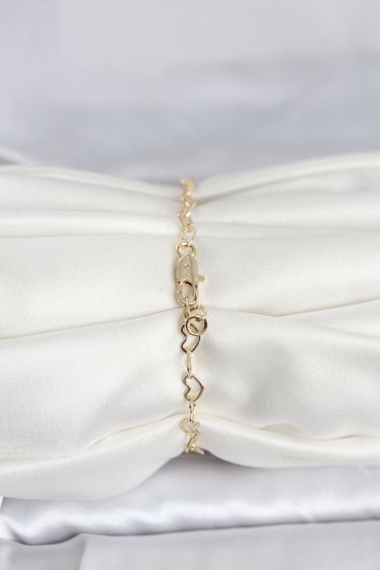 CM 14K Gold Renk Kalpli Zincir Model Kadın Bileklik