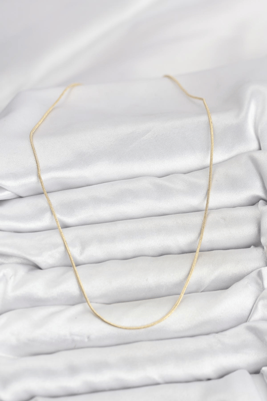 CM 14K Gold Renk Yılan Zincir Model Kadın Kolye