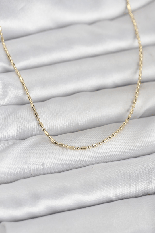 CM 14K Gold Renk Zincirli 60 cm Kadın Kolye