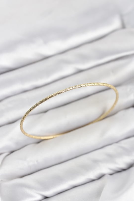 CM Gold Renk Simli Model 65 mm Bilezik