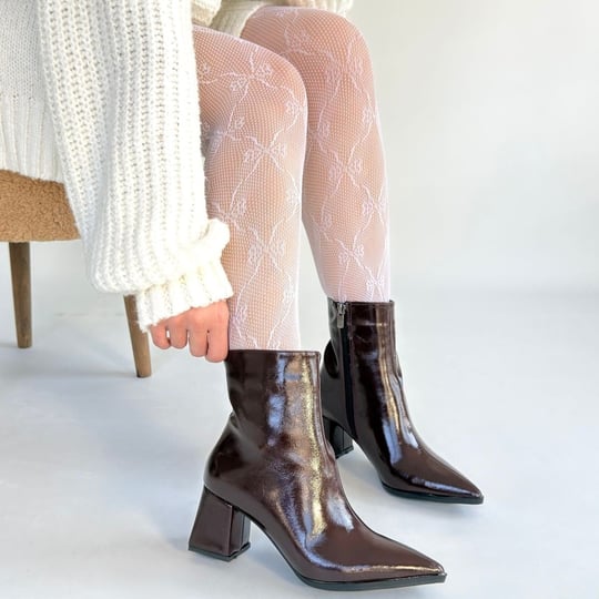 Mosy Rugan Topuklu Bot -Bordo