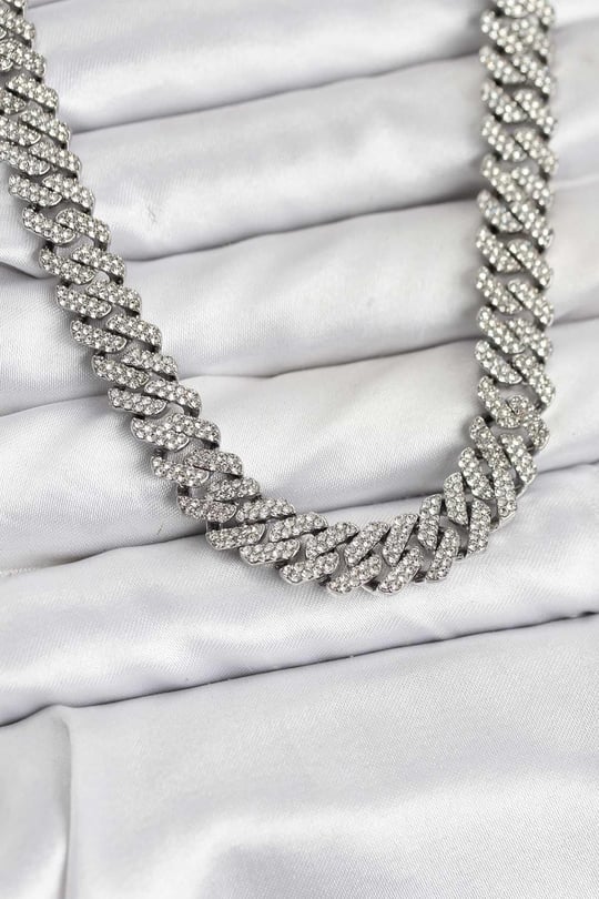 Pirinç Cuba Chain Gurmet Model Kolye