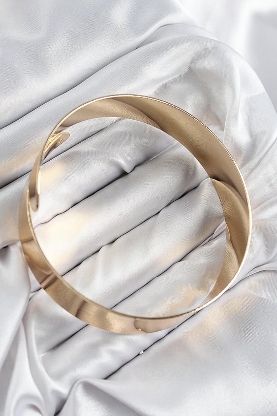 Pirinç Sarmal Model Gold Renk Pazu Bileklik
