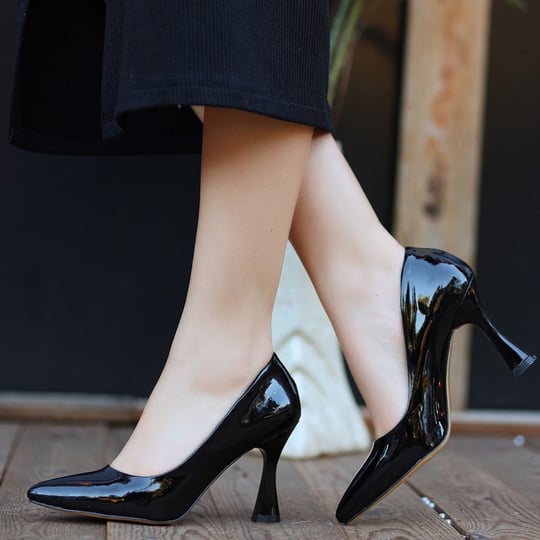 Ulba Rugan Stiletto Ayakkabı -Siyah