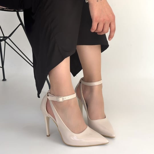 Wenni Rugan Stiletto Ayakkabı -Bej