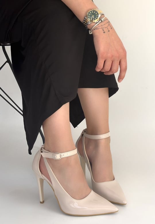 Wenni Rugan Stiletto Ayakkabı -Bej