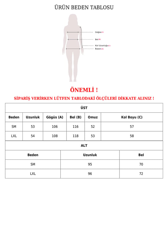 Baskılı Sweet Eteği Çizgili Kuşaklı Takım  -Kırmızı