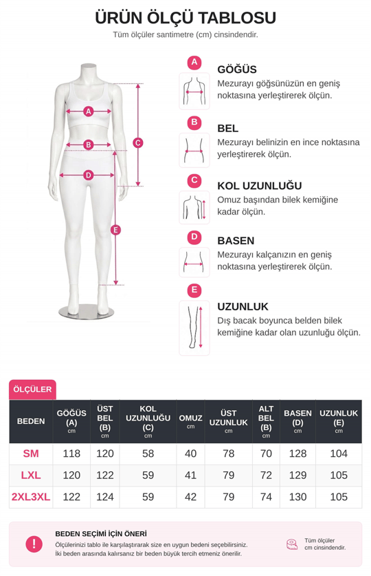 Beli Kemerli Pantolonlu Kot Kimono Takım -K.Laci