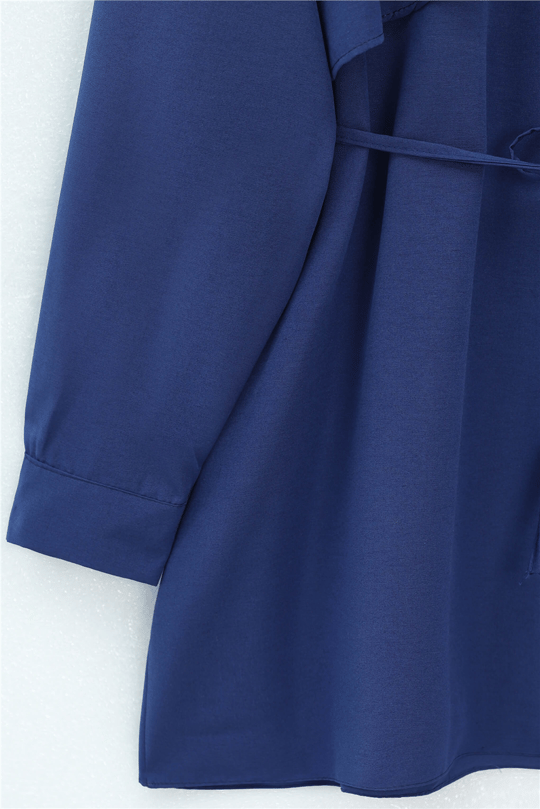 Bolero Detaylı Bağcıklı Poplin Tunik -Laci