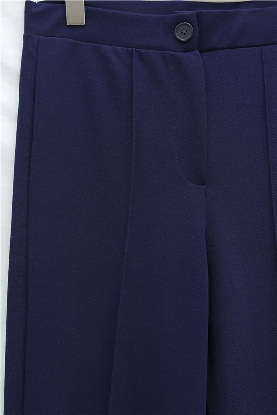 Düğmeli Likralı Pantolon  -Laci