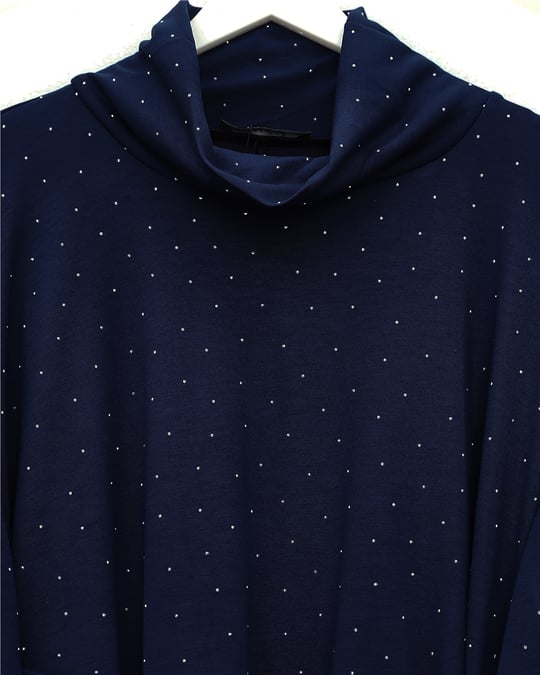 Eteği Lastikli Beli Bağcıklı Yarım Boğazlı Oysho Sweat -Laci
