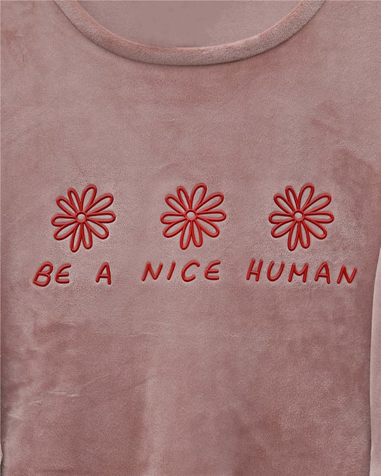 Kabartma Yazılı Fransız Kadife Pijama Takımı -G.Kurusu