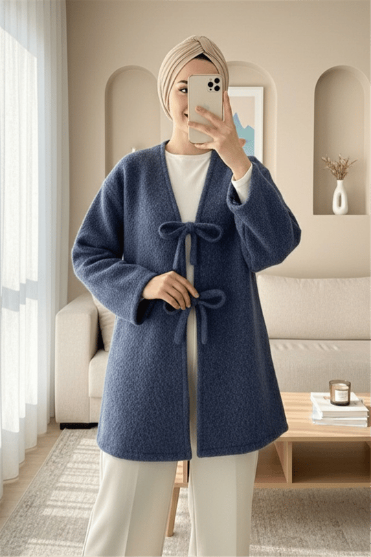 Önü Bağlamalı Sakallı Kimono -Laci