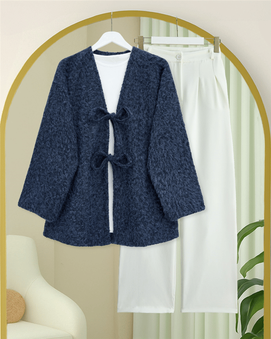 Önü Bağlamalı Sakallı Kimono -Laci