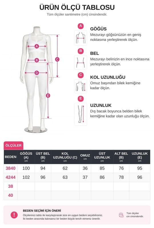 Önü Fırfırlı Kemerli Parçalı Kumaş Ayrobin Takım -Bej