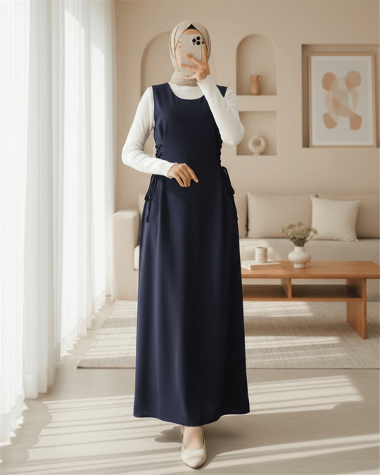 Yandan Bağlamalı Double Kumaş Jile  -Laci
