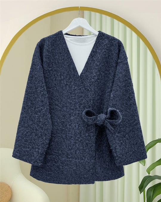 Yandan Bağlamalı Sakallı Kimono   -Laci