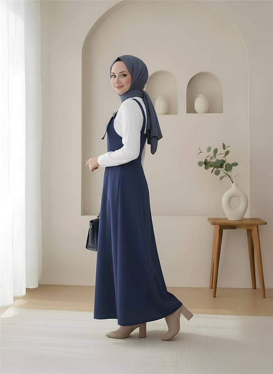 Yarım Fermuarlı Gabardin Jile  -Laci
