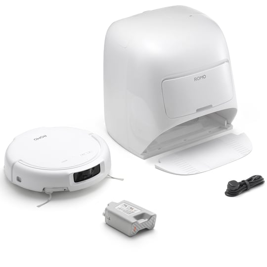 DJI Romo S [Robot Süpürge, 25.000 Pa Emiş Gücü, Drone Seviyesi Engel Algılama, İki Robot Kolu, 200 Gün Bakım Gerektirmeyen Çalışma, Otomatik Paspas Pedli Temizleme ve Kurutma Özelliğine Sahip Mop]