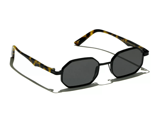 Lgr Axum Black Havana 48 Unisex Sunglasses