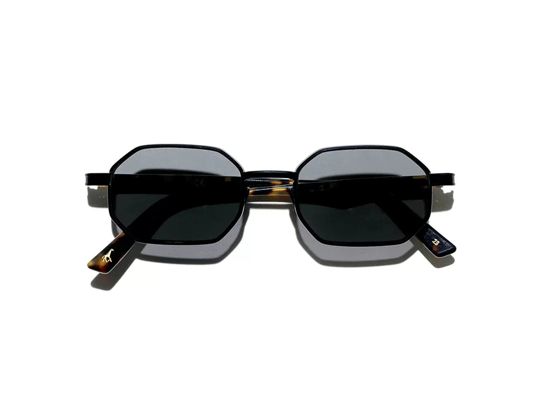 Lgr Axum Black Havana 48 Unisex Sunglasses
