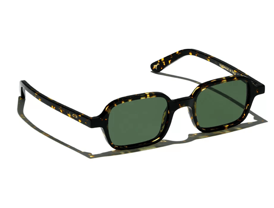 Lgr Marrakech Havana Scuro Green 46 Unisex Sunglasses