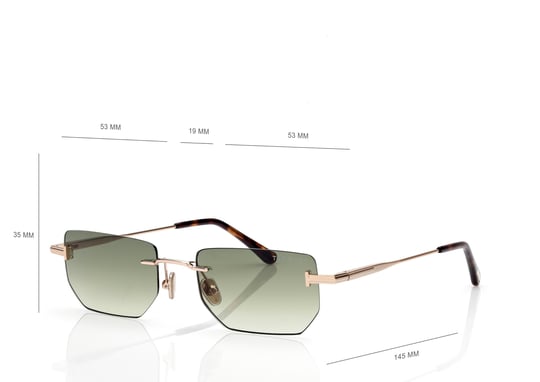 Tom Ford TF 1355 Ethan-02 28P 53 Unisex Güneş Gözlüğü