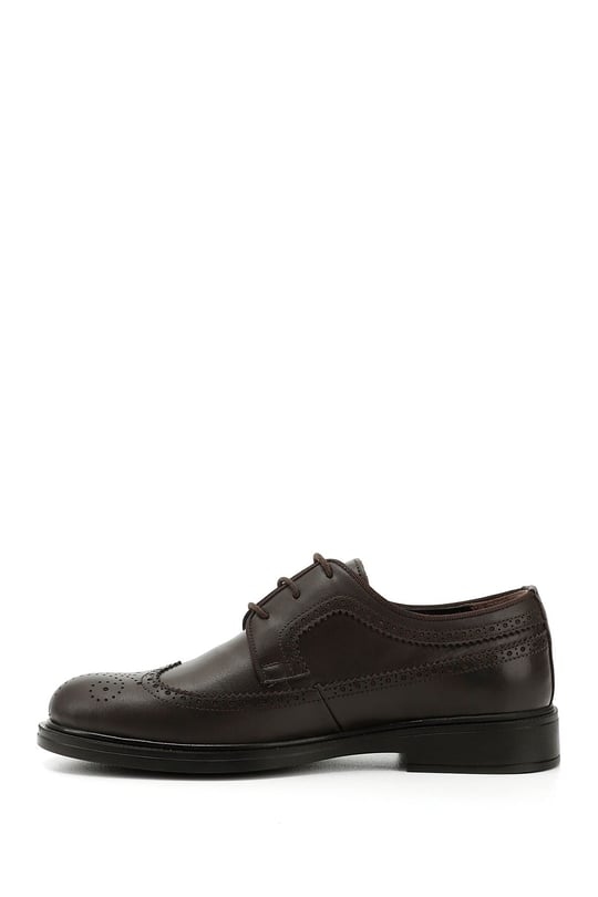 Mens Brown Antique Laced Genuine Leather Classic Shoes