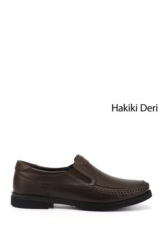 Mens Brown Antique Genuine Leather Comfort Shoes