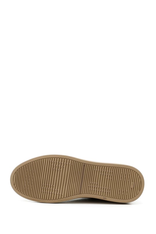 Erkek Kum Bağcıklı Kauçuk Taban Hakiki Deri Sneaker
