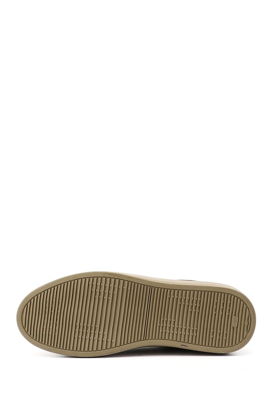 Erkek Kum Bağcıklı Kauçuk Taban Hakiki Deri Sneaker