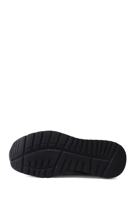 Erkek Lacivert Antik Likralı Lastik Bağcıklı Hakiki Deri Comfort Sneaker