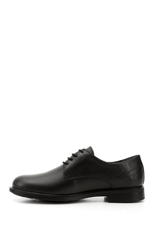 Mens Black Lace-Up Genuine Leather Classic Shoes