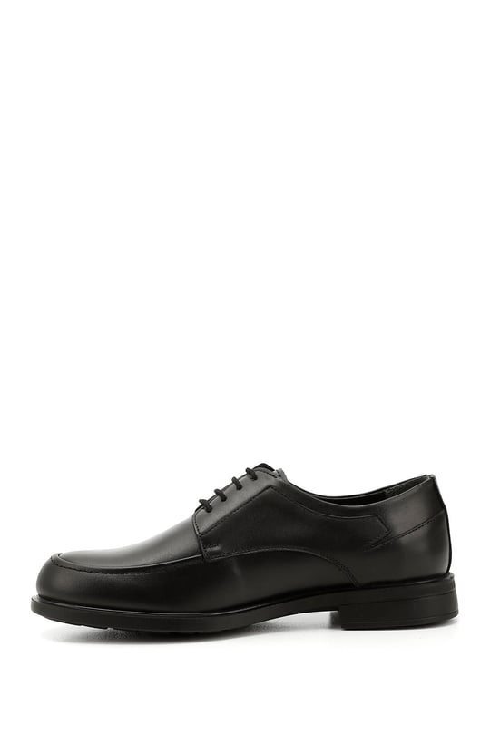 Mens Black Lace-Up Genuine Leather Classic Shoes
