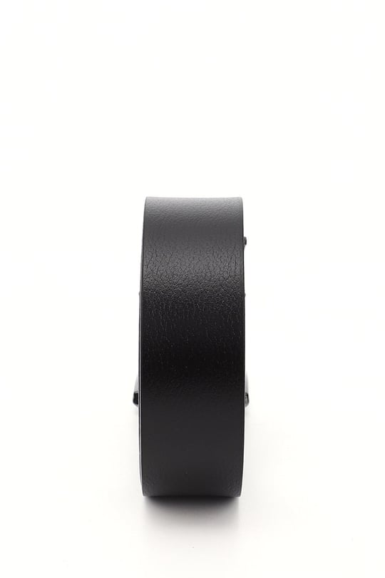 Mens Black Genuine Leather 4cm Jeans Belt