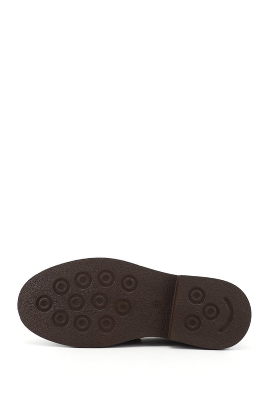 Erkek Taba Antik Hakiki Deri Loafer Ayakkabı