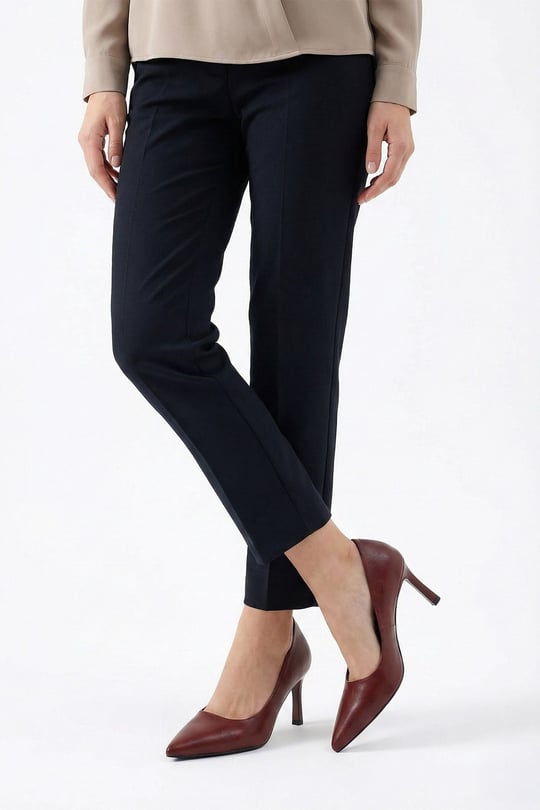 Womens Burgundy Pointed Toe Slim Heel Stiletto