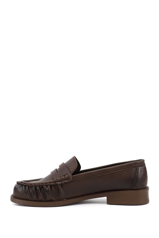 Kadın Kahverengi Loafer Ayakkabı